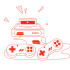 Top of something with blocks
